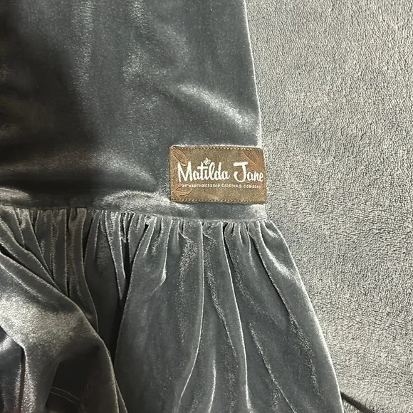 Matilda Jane Silver Velvet Flare Pants - Picture 4 of 5